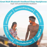 Wireless Bluetooth Music Headband Running Sports Elastic Sweat-Proof Headband Sleep Eye Mask Sleep Headphone Speaker Earphone